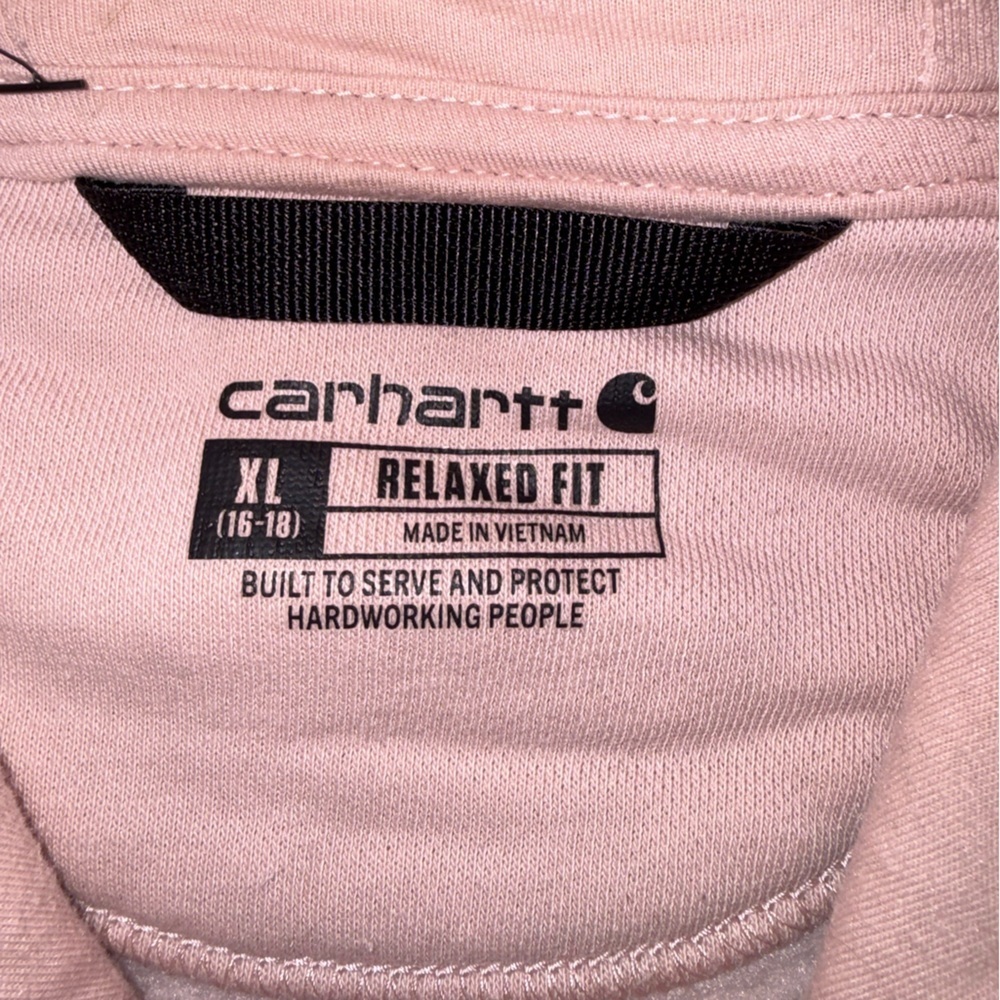 Carhartt Light Pink Relaxed Fit Hoodie women’s XL - Picture 3 of 4